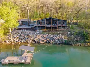 Riverfront Heber Springs Home with Dock and Slip!