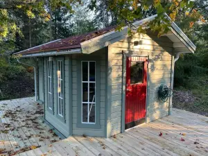 House With hot tub Sauna 300 Meters to Lake Boat Included