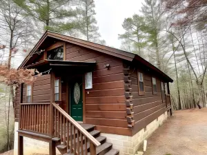 Private and Perfect! - Hot Tub, King Bed, Fireplace - Dog and Motorcycle Friendly Studio Cabin