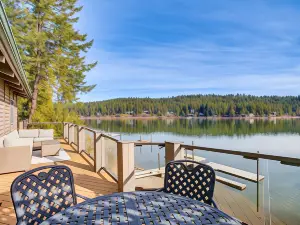 Coeur DAlene Lakefront Home Private Dock and Beach
