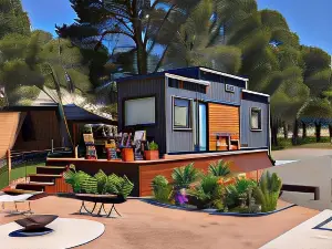 Pink Lake Tiny House - 'Peony'