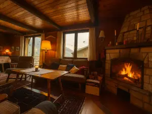 Chalet les Mélèzes - Typique, terrasse & cheminée