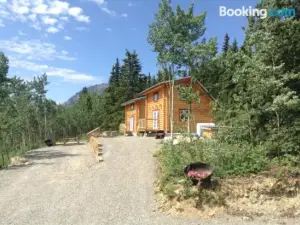 Cabins over Crag Lake