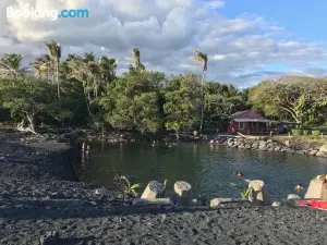 Coconut Palms Vacation Rental Near Lava Fields and Beaches