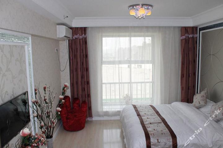 大连米徕岛第九频道酒店式公寓-温馨浪漫大床