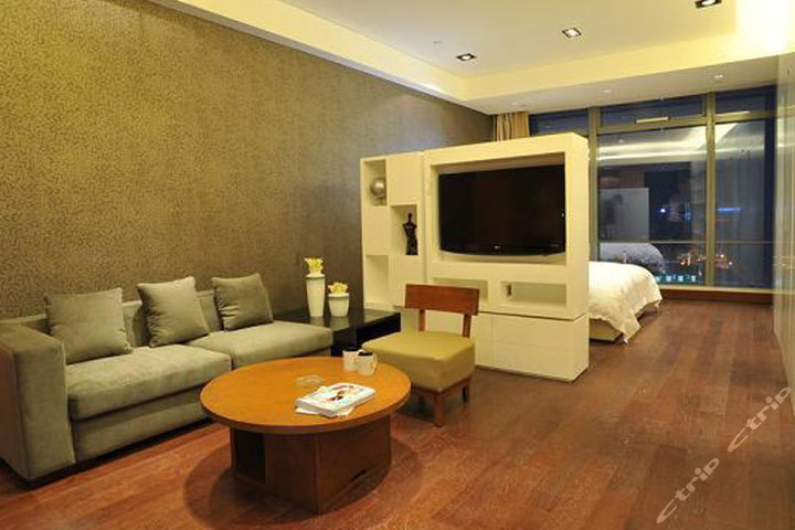 青岛远雄悦来酒店公寓-豪华大床房(提前3天预