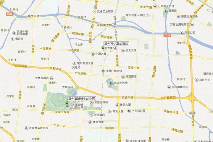 常州万达嘉华酒店—地图图片