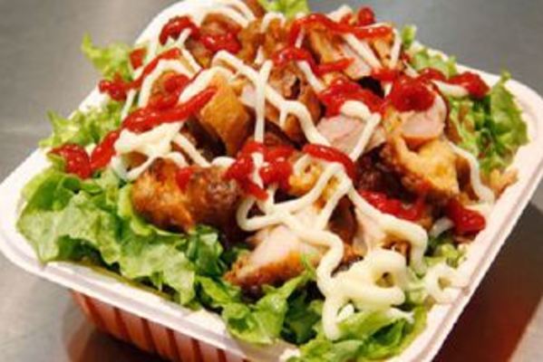 烤肉拌饭脆皮鸡饭