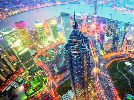 中心很好的夜景,我们结婚纪…-上海金茂君悦大