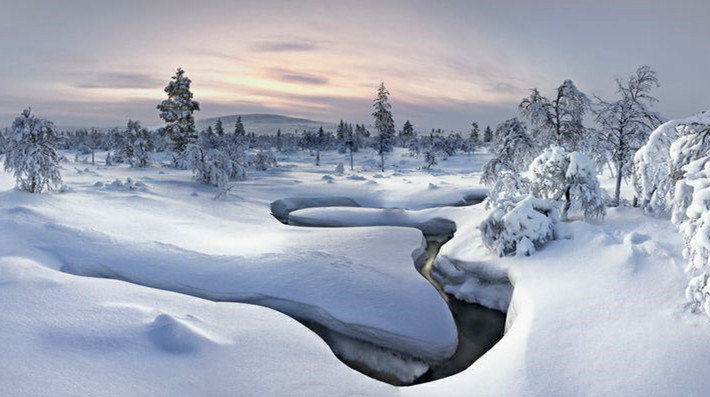 芬兰雪景