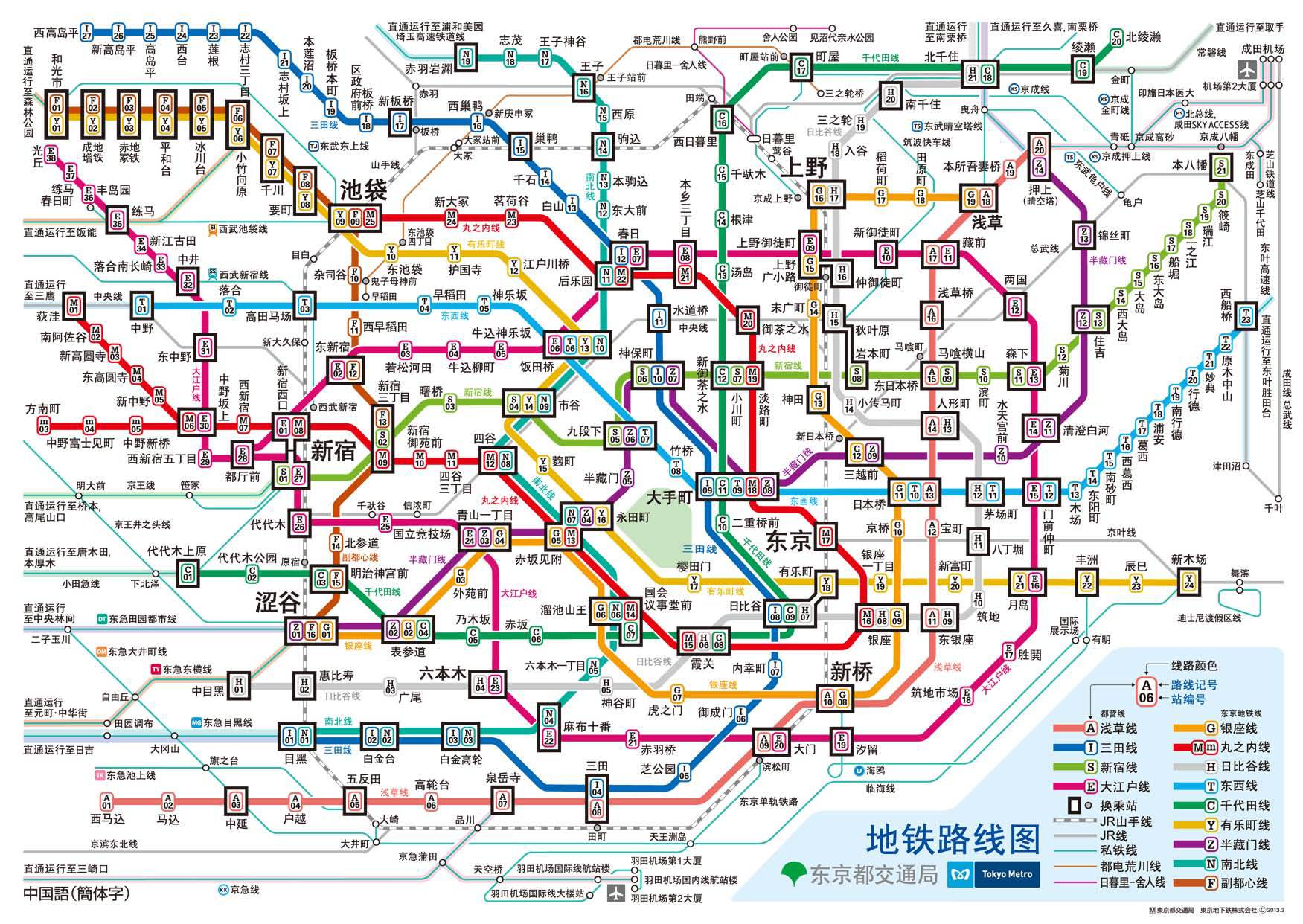 东京交通线路查询,东京交通状况,公交线路