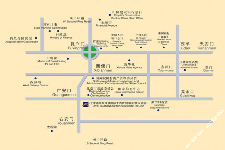 北京港中旅维景国际大酒店—酒店地图图片