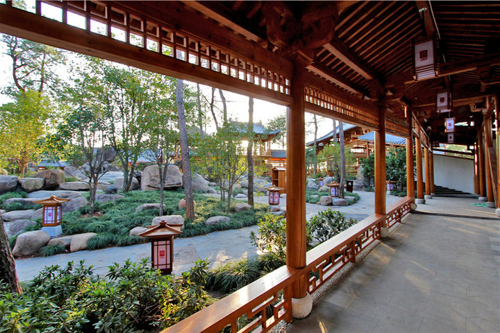 金华武义唐风露天温泉度假村尊享武义唐风露天温泉度假村园林标间1晚+2份早餐+2张温泉票!-千团网