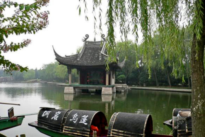 绍兴柯岩,鉴湖,鲁镇画舫船联票