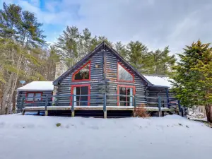 A-Frame Log Home w/ Game Room Near Lake George!