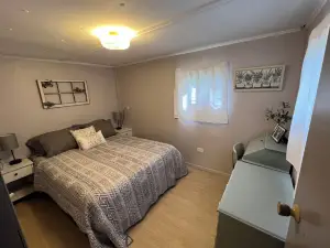 Cozy 2-bedroom campground in peaceful Claypool with AC, WiFi.  Overlooking lake