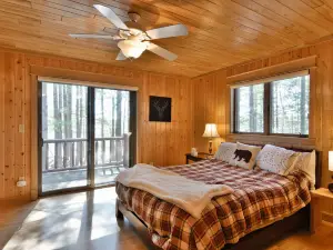 Private Lakefront Retreat on Middle Eau Claire - Snowmobile Friendly and Sauna