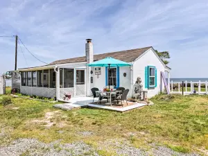 Oceanfront White Stone Cottage w/ Private Beach!