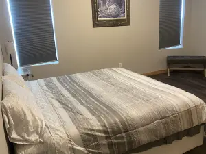 3 bedroom condo, located across the street from Devil Lake