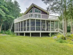 Lakefront Otis Home w/ Stunning Views & Boats!