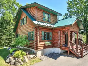 Spectacular Water Views and Custom Bar - Charming Log Lodge Retreat