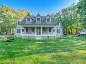 Cow Shed Waterfront 3Br Home w/ Boat Dock!