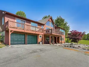 Walk to Bethel Woods: Family Home w/ Deck & Views!