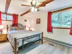 Lake-view Cabin w/ Furnished Deck in Hadley!
