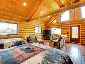 Pavilion w/ Hot Tub! Trybett Cabin 2 in Forks
