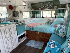 Marble Falls Retro Caravan Glamping: Your Vintage Getaway Awaits