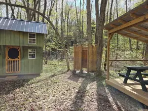 Secluded Muskoka Glamping Cabin with Private Lake & Trails