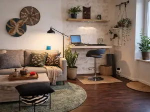 Small apartment with a patio