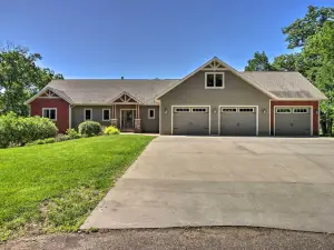 Dock, Hot Tub & Game Room: Luxe Lake Latoka Home