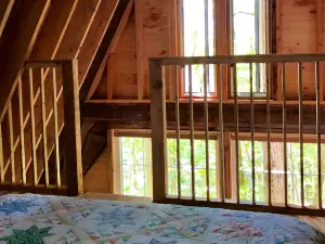 Island Glamping in a Secluded A-Frame Cabin on a Lake in Monmouth, Maine