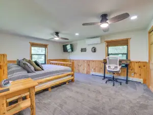 Michigan Cabin w/ On-site Fishing Pond & Deck