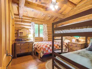 North Woods Log House w/ Exceptional Privacy!