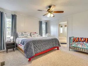 Steps to Lake Eufaula: Family Home w/ Deck & Yard
