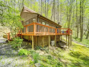 Summer Creekside Cabin Retreat w/ Deck