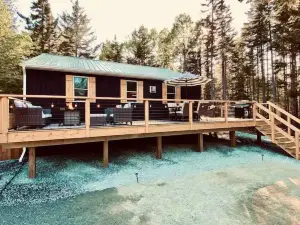 Eclectic & Forested Cabin w/ Firepit & Beach Access Near Acadia Schoodic