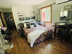 Cozy Cabin nestled on 10 acres just minutes from the lake and the speedway