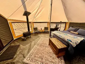 Stunning Bell Tent on a Beautiful Gated Property with Incredible River Views and River Access in Tah
