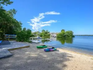 Relax by the Lake: Private Beach Views