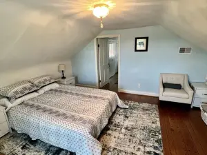 Peaceful farm retreat with hiking trails and farm animals.