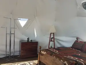 Montana Mountain Memories Geodome 20ft Glamping & Fish Pond