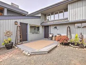 Oceanfront Ferndale Oasis w/ Fire Pit, Grill!