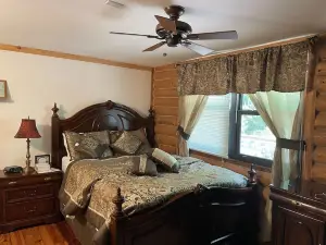 A charming cabin tucked in the woods