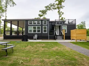 Two Homes with Firepits and Outdoor Pavilion - Charming Haven