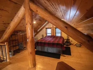 Full Log Home On Private Lake Close To Town, Snowmobile Trails, & Golf Course