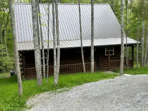 肯塔基州，坎貝爾斯維爾配有壁爐和熱水浴缸的非凡小屋