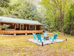 Scenic Adirondack Cabin w/ Hot Tub - River Bend